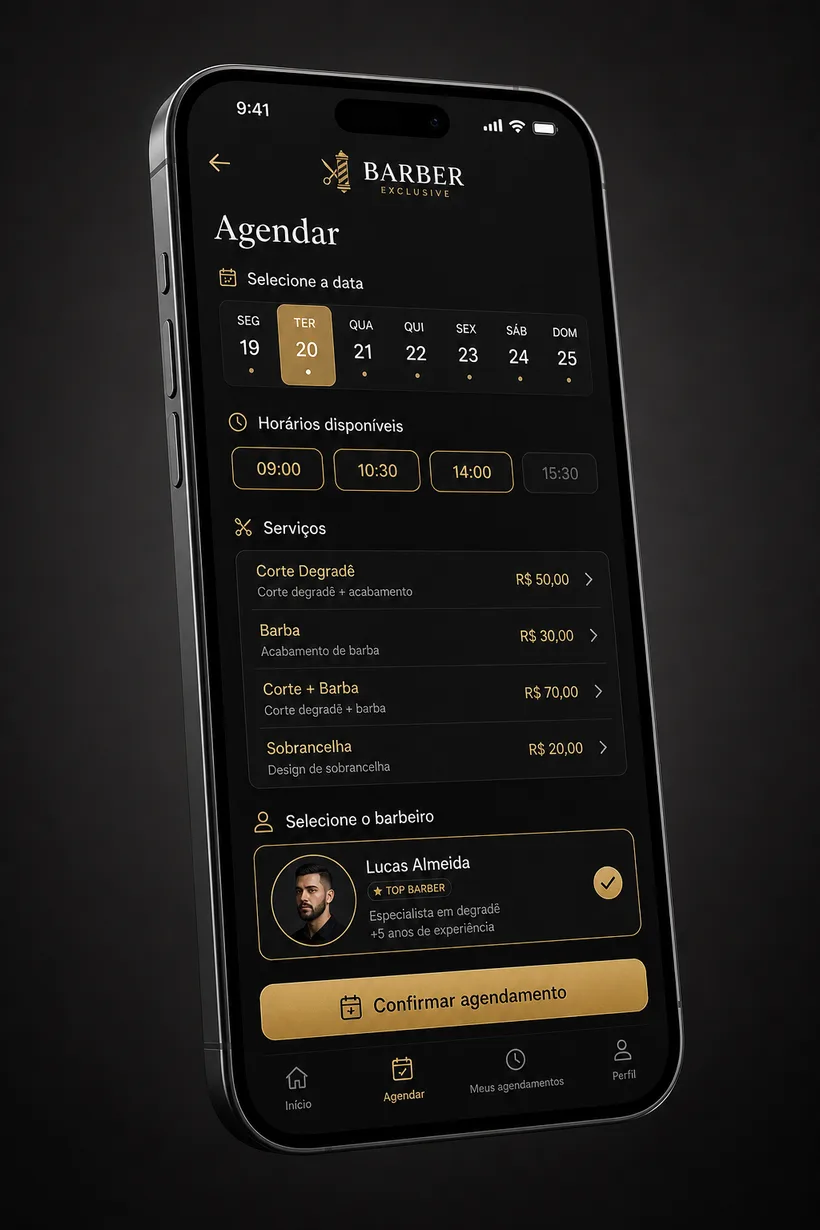 Vitrine de agendamento